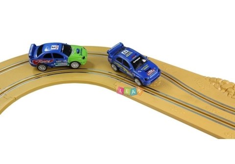 Tor Wyścigowy 913cm z Zakrętami i Autkami LEAN Toys