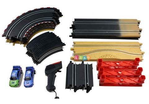 Tor Wyścigowy 913cm z Zakrętami i Autkami LEAN Toys