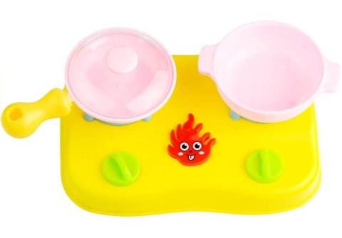 Zestaw Mała Przenośna Kuchnia w Koszyku + Kuchenka LEAN Toys