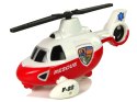 Zestaw Pojazdów Policja Helikopter Straż Monster LEAN Toys