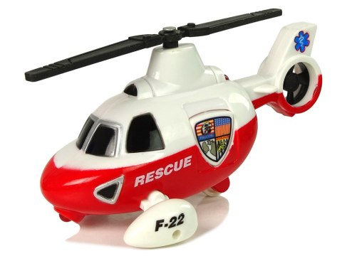 Zestaw Pojazdów Policja Helikopter Straż Monster LEAN Toys