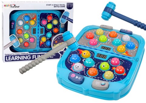 Gra Zręcznościowa Wack A Mole Kosmos 9 Poziomów Prędkości Światła Dźwięki LEAN Toys Gra Zręcznościowa Wack A Mole Kosmos 9 Poziomów Prędkości Światła Dźwięki LEAN Toys