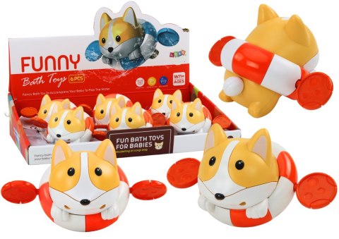 Mechaniczna Zabawka Do Kąpieli Nakręcana Lisek w Kółku LEAN TOYS Mechaniczna Zabawka Do Kąpieli Nakręcana Lisek w Kółku LEAN TOYS