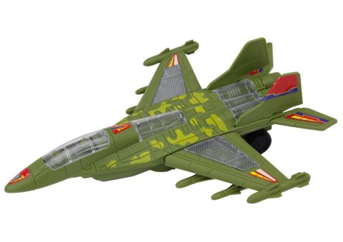 Myśliwiec Militarny F35 Jeżdżący Światła Dźwięki Zielony LEAN Toys Myśliwiec Militarny F35 Jeżdżący Światła Dźwięki Zielony LEAN Toys