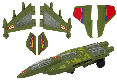Myśliwiec Militarny F35 Jeżdżący Światła Dźwięki Zielony LEAN Toys Myśliwiec Militarny F35 Jeżdżący Światła Dźwięki Zielony LEAN Toys