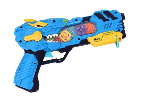 Pistolet Projektor Dinozaur Światła Dźwięki Niebieski Czerwony LEAN Toys Pistolet Projektor Dinozaur Światła Dźwięki Niebieski Czerwony LEAN Toys