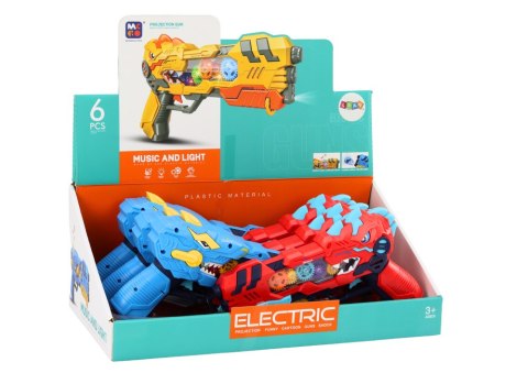 Pistolet Projektor Dinozaur Światła Dźwięki Niebieski Czerwony LEAN Toys Pistolet Projektor Dinozaur Światła Dźwięki Niebieski Czerwony LEAN Toys