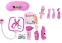 Zestaw Medyczny Małego Doktora W Walizce Światła Dźwięki Różowy LEAN Toys