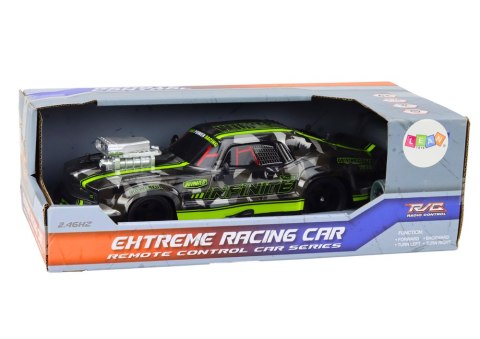 Autko Zdalnie Sterowane RC 1:16 Gumowe Koła Drift Zielony LEAN Toys Autko Zdalnie Sterowane RC 1:16 Gumowe Koła Drift Zielony LEAN Toys