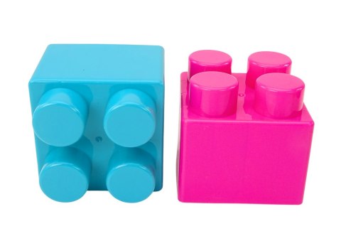 Duże Klocki Konstrukcyjne W Torbie Naklejki Kolorowe 12 El LEAN Toys Duże Klocki Konstrukcyjne W Torbie Naklejki Kolorowe 12 El LEAN Toys