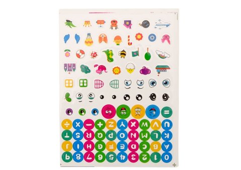 Duże Klocki Konstrukcyjne W Torbie Naklejki Kolorowe 12 El LEAN Toys Duże Klocki Konstrukcyjne W Torbie Naklejki Kolorowe 12 El LEAN Toys
