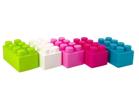 Duże Klocki Konstrukcyjne W Torbie Naklejki Kolorowe 20 El LEAN Toys Duże Klocki Konstrukcyjne W Torbie Naklejki Kolorowe 20 El LEAN Toys