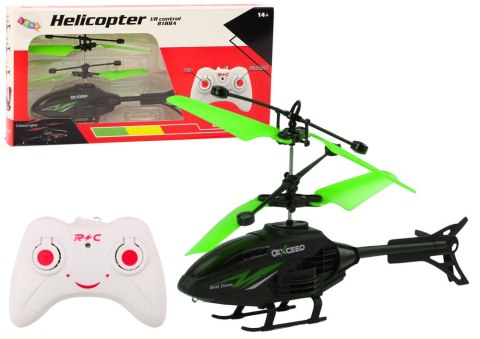Helikopter Zdalnie Sterowany RC Żyroskop Zielony LEAN Toys Helikopter Zdalnie Sterowany RC Żyroskop Zielony LEAN Toys