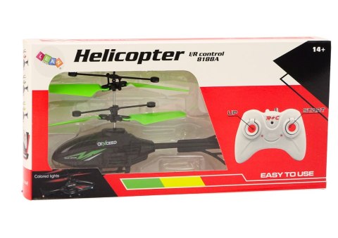 Helikopter Zdalnie Sterowany RC Żyroskop Zielony LEAN Toys Helikopter Zdalnie Sterowany RC Żyroskop Zielony LEAN Toys