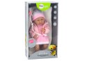 Lalka Bobas Ze Smoczkiem Sukienka Czapeczka Różowa Kocyk Akcesoria 35 cm LEAN Toys Lalka Bobas Ze Smoczkiem Sukienka Czapeczka Różowa Kocyk Akcesoria 35 cm LEAN Toys