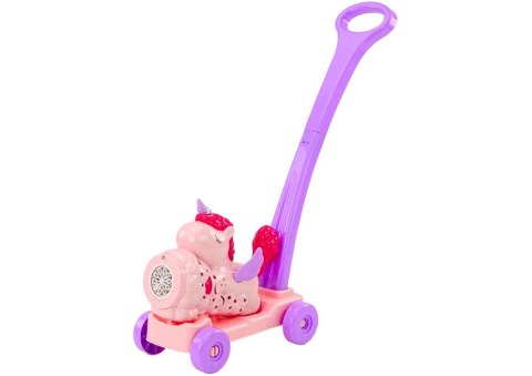 Maszyna Do Baniek Mydlanych Jeździk Jednorożec Światła Dźwięki Różowy LEAN Toys Maszyna Do Baniek Mydlanych Jeździk Jednorożec Światła Dźwięki Różowy LEAN Toys