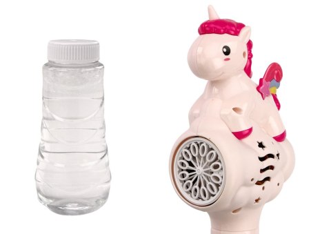 Maszynka Do Baniek Mydlanych Różdżka Jednorożec Różowa LEAN Toys