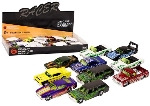 Autko Samochód Wyścigowy Resorak Metalowy 1:64 LEAN TOYS Autko Samochód Wyścigowy Resorak Metalowy 1:64 LEAN TOYS