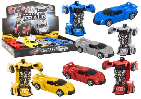 Auto Robot 2w1 Transformacja Samochód Sportowy Napęd LEAN Toys Auto Robot 2w1 Transformacja Samochód Sportowy Napęd LEAN Toys