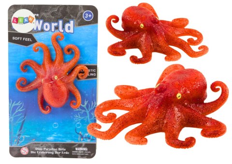 Figurka Gumowa Ośmiornica Pomarańczowa Sea World LEAN TOYS Figurka Gumowa Ośmiornica Pomarańczowa Sea World LEAN TOYS