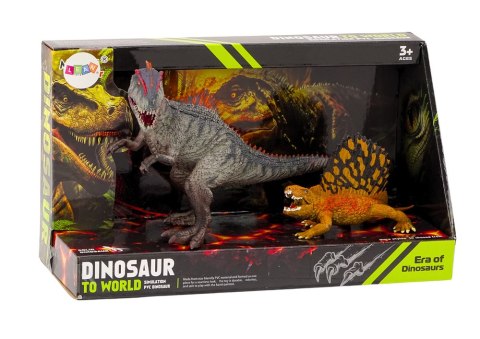 Figurki Dinozaurów Dimetrodon Allozaur Zestaw 2El LEAN Toys Figurki Dinozaurów Dimetrodon Allozaur Zestaw 2El LEAN Toys