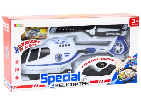 Helikopter Policyjny Śmigłowiec Jeżdżący Światła Dźwięki LEAN Toys Helikopter Policyjny Śmigłowiec Jeżdżący Światła Dźwięki LEAN Toys