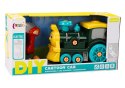 Lokomotywa Do Skręcania Kreskówkowa DIY Zielony LEAN Toys