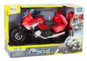 Motocykl Do Skręcania Ratunkowy DIY Światła Dźwięki Czerwony LEAN Toys Motocykl Do Skręcania Ratunkowy DIY Światła Dźwięki Czerwony LEAN Toys