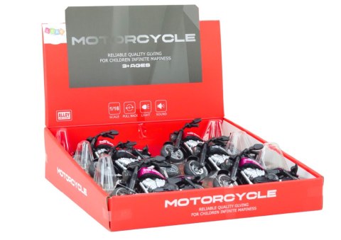 Motocykl Sportowy Harley z Napędem Frykcyjnym 3 Kolory LEAN Toys Motocykl Sportowy Harley z Napędem Frykcyjnym 3 Kolory LEAN Toys