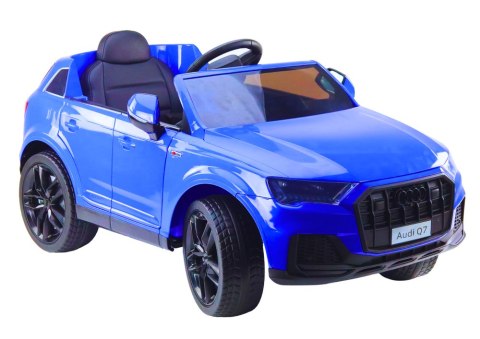 Auto Na Akumulator Audi Q7 Niebieskie Lakierowane LEAN CARS Auto Na Akumulator Audi Q7 Niebieskie Lakierowane LEAN CARS