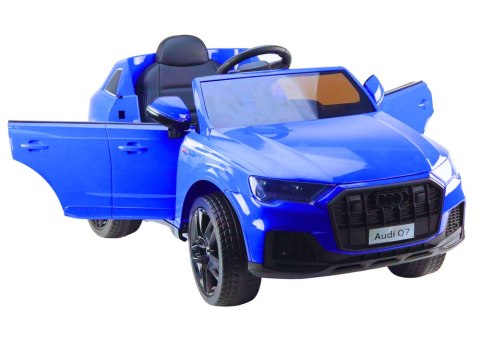 Auto Na Akumulator Audi Q7 Niebieskie Lakierowane LEAN CARS Auto Na Akumulator Audi Q7 Niebieskie Lakierowane LEAN CARS