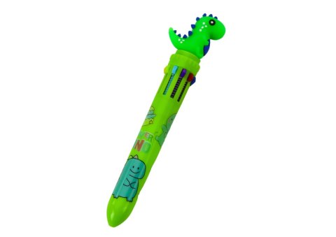Długopis Wielokolorowy Dinozaur Automatyczny 10 Kolorów Mix LEAN TOYS Długopis Wielokolorowy Dinozaur Automatyczny 10 Kolorów Mix LEAN TOYS