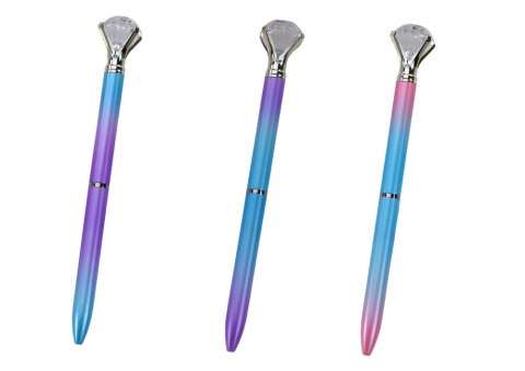 Długopis Z Diamentem Kolorowy Niebieski Wkład 0.7mm Mix LEAN TOYS Długopis Z Diamentem Kolorowy Niebieski Wkład 0.7mm Mix LEAN TOYS