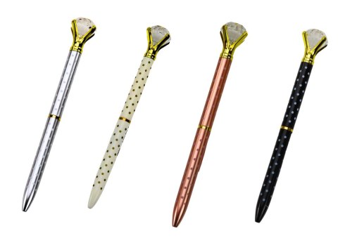 Długopis Z Diamentem W Kropki Niebieski Wkład 0.7mm Mix LEAN TOYS Długopis Z Diamentem W Kropki Niebieski Wkład 0.7mm Mix LEAN TOYS