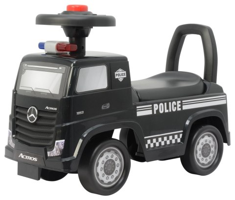 Jeździk Mercedes Actros Policja 3316A Czarny LEAN CARS Jeździk Mercedes Actros Policja 3316A Czarny LEAN CARS