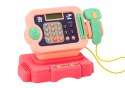 Kasa Fiskalna Nauka Liczenia Monety Koszyk Światła Dźwięki Różowa LEAN Toys Kasa Fiskalna Nauka Liczenia Monety Koszyk Światła Dźwięki Różowa LEAN Toys