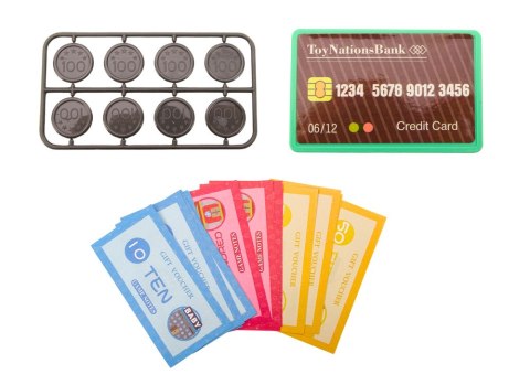 Kasa Fiskalna Nauka Liczenia Monety Koszyk Światła Dźwięki Różowa LEAN Toys Kasa Fiskalna Nauka Liczenia Monety Koszyk Światła Dźwięki Różowa LEAN Toys