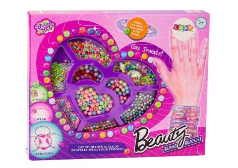 Koraliki Do Biżuterii Bransoletka DIY Kolorowe Zestaw Kreatywny LEAN Toys