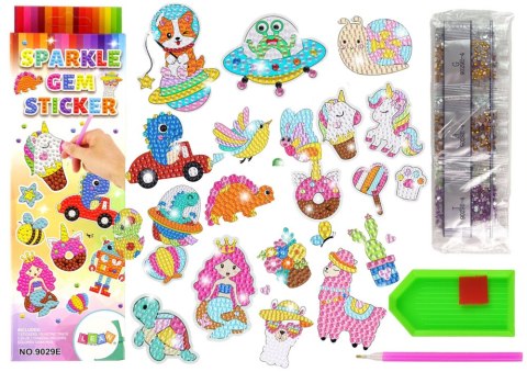 Naklejki Do Wyklejania Diamencikami Haft Diamentowy LEAN Toys Naklejki Do Wyklejania Diamencikami Haft Diamentowy LEAN Toys