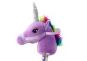 Pluszowa Głowa Jednorożca Na Kiju Hobby Horse Jednorożec Fioletowy Dźwięki LEAN Toys Pluszowa Głowa Jednorożca Na Kiju Hobby Horse Jednorożec Fioletowy Dźwięki LEAN Toys
