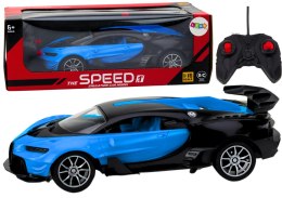 Samochód Sportowy Zdalnie Sterowany Auto RC Niebieski1:16 LEAN Toys
