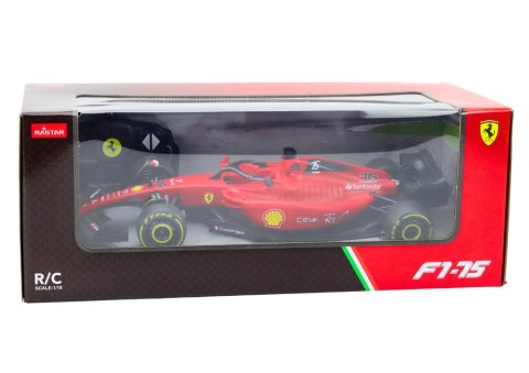 Wyścigówka 1:18 Zdalnie Sterowana RC Ferrari F1-75 Czerwona Rastar Wyścigówka 1:18 Zdalnie Sterowana RC Ferrari F1-75 Czerwona Rastar