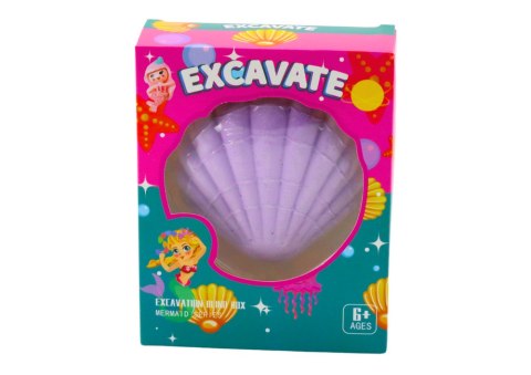 Zestaw Archeologiczny Syrenka W Muszelce Dłuto Pędzelek LEAN TOYS Zestaw Archeologiczny Syrenka W Muszelce Dłuto Pędzelek LEAN TOYS