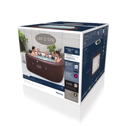 Dmuchane SPA z Masażem 201 x 201 x 80 cm Bestway 60033 5-7 Osobowe Bestway Dmuchane SPA z Masażem 201 x 201 x 80 cm Bestway 60033 5-7 Osobowe Bestway