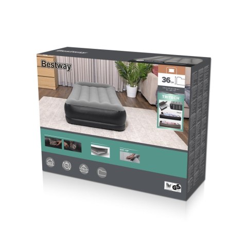 Materac Dmuchany Jednoosobowy Z Pompką 191 x 97 x 36 Bestway 67723 Bestway Materac Dmuchany Jednoosobowy Z Pompką 191 x 97 x 36 Bestway 67723 Bestway