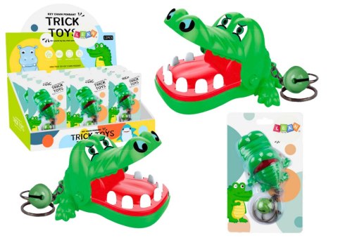 Brelok Z Gryzącym Krokodylkiem Dzwoneczek Zielony LEAN TOYS Brelok Z Gryzącym Krokodylkiem Dzwoneczek Zielony LEAN TOYS