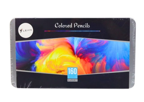 Duży Zestaw Kredek Artystycznych 160 Sztuk Kolorów LEAN