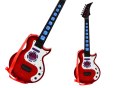 Gitara Elektryczna Dla Dzieci Światła Melodie Czerwona LEAN Toys