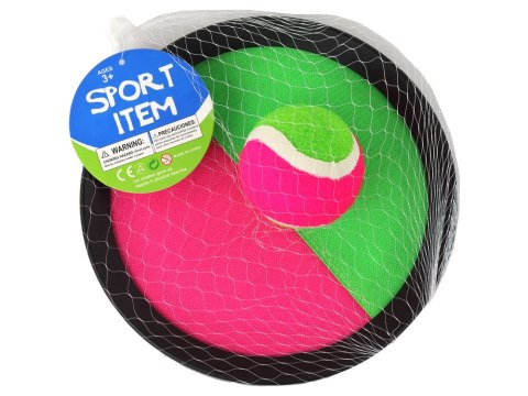 Gra Zręcznościowa Paletki Tarcze Na Rzepy Catch Ball Piłka LEAN Toys Gra Zręcznościowa Paletki Tarcze Na Rzepy Catch Ball Piłka LEAN Toys