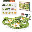 Tor Wyścigowy DIY Dinozaur 240 Elementów LEAN Toys